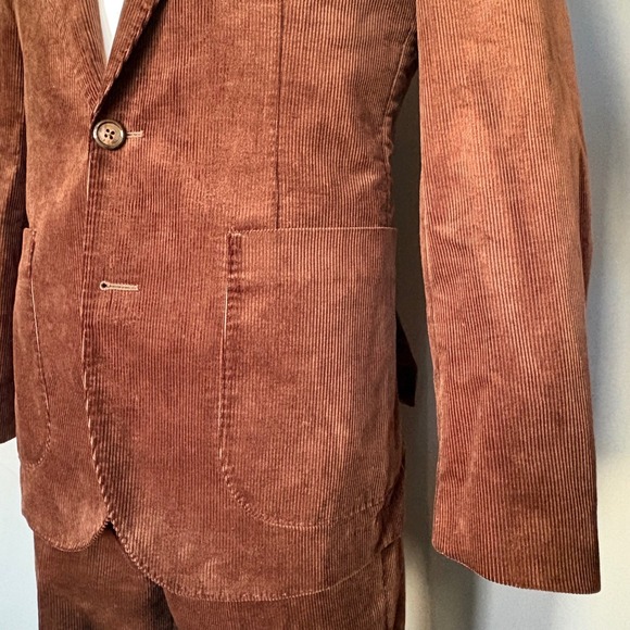 J Crew Ludlow Corduroy Suit | 36S - Pants 30" | Brown Duca Visconti MSRP $698 - Picture 6 of 16